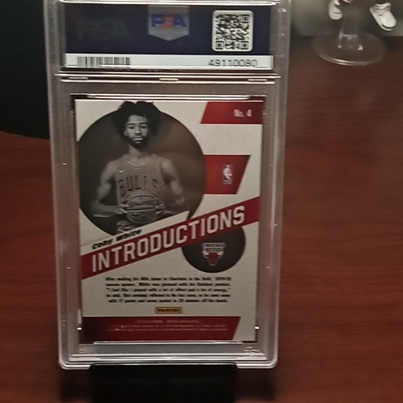 2019 Panini Mosaic Coby White intro ductions RC rookie card PSA 10 - Picture 2 of 2